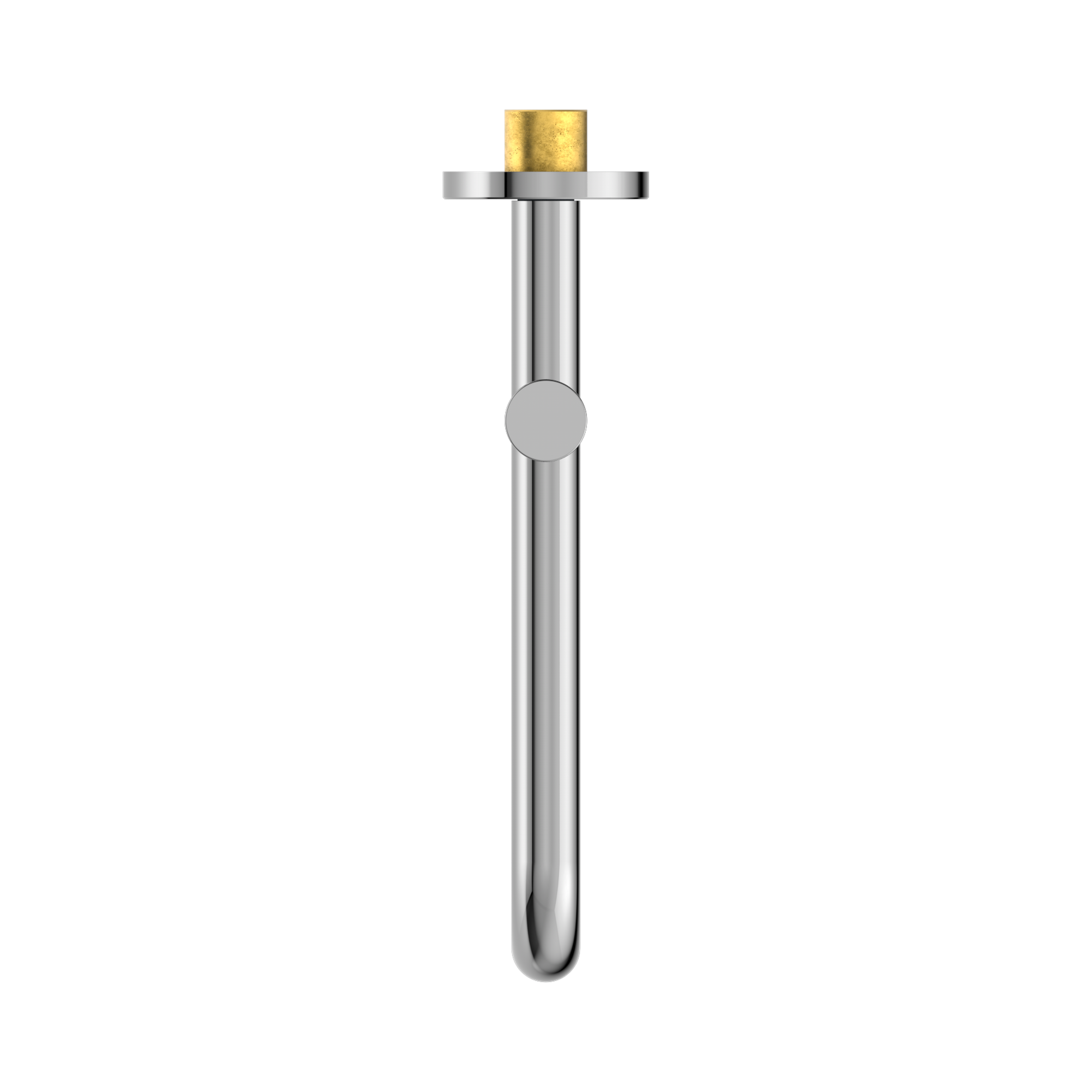 Nero Mecca Wall Mounted Swivel Bath Spout Only 225mm, Chrome