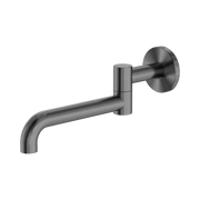 Nero Mecca Wall Mounted Swivel Bath Spout Only 225mm, Gun Metal