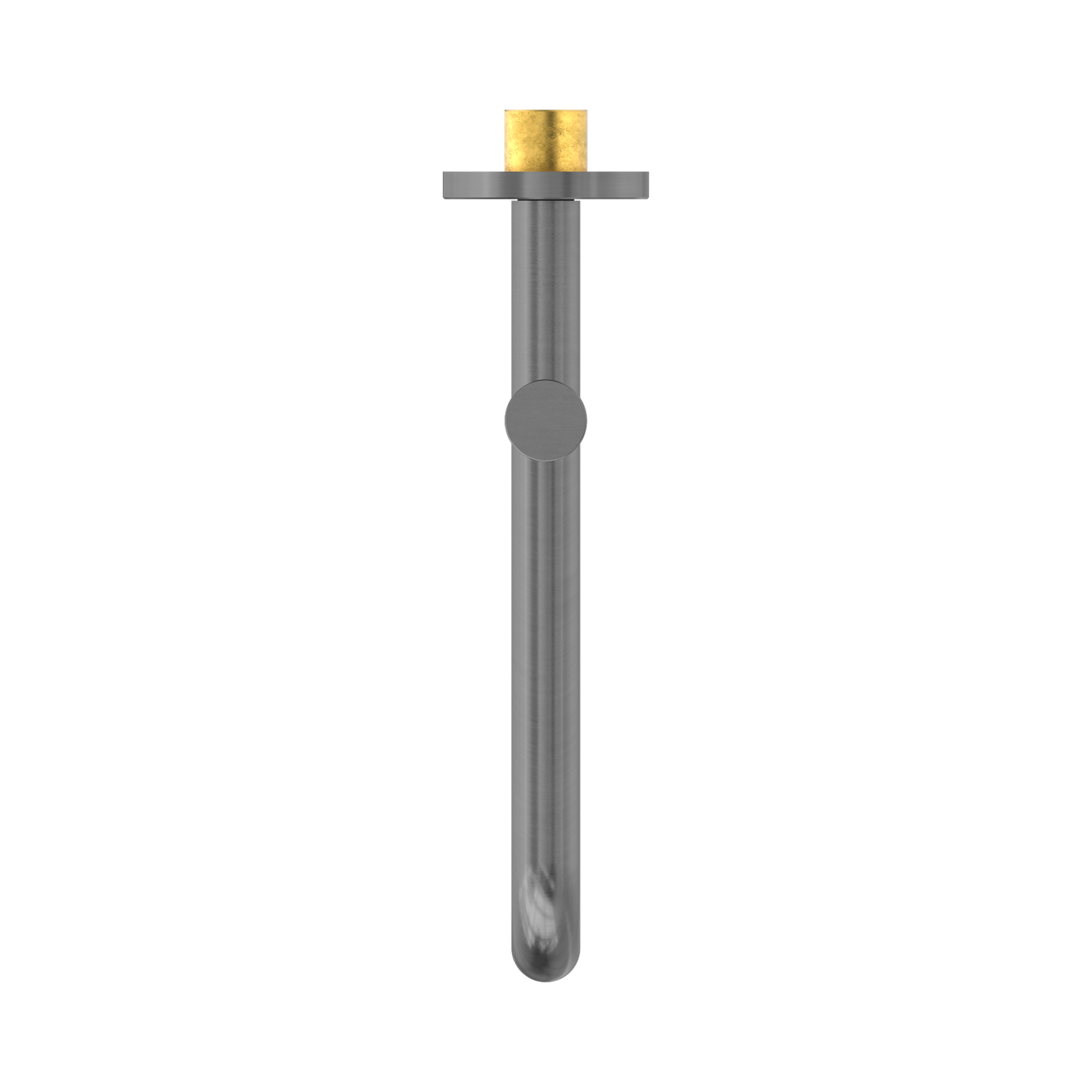 Nero Mecca Wall Mounted Swivel Bath Spout Only 225mm, Gun Metal