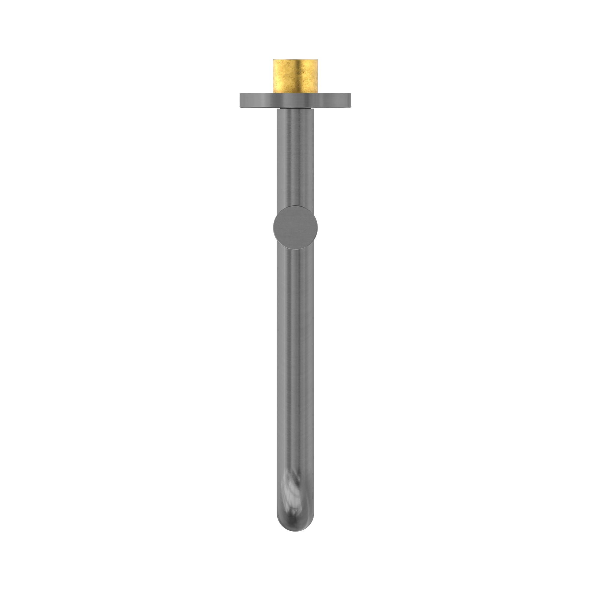 Nero Mecca Wall Mounted Swivel Bath Spout Only 225mm, Gun Metal