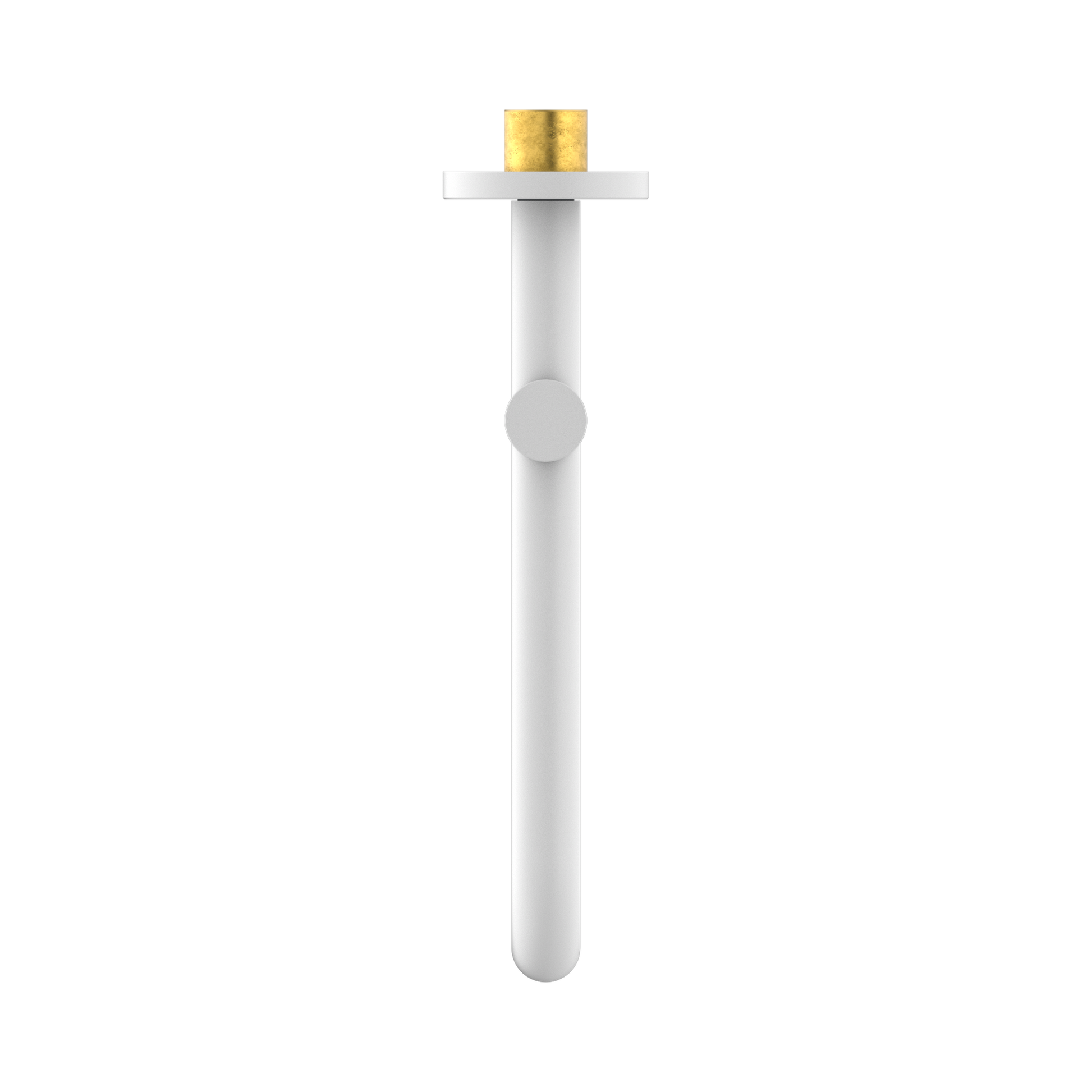 Nero Mecca Wall Mounted Swivel Bath Spout Only 225mm, Matte White