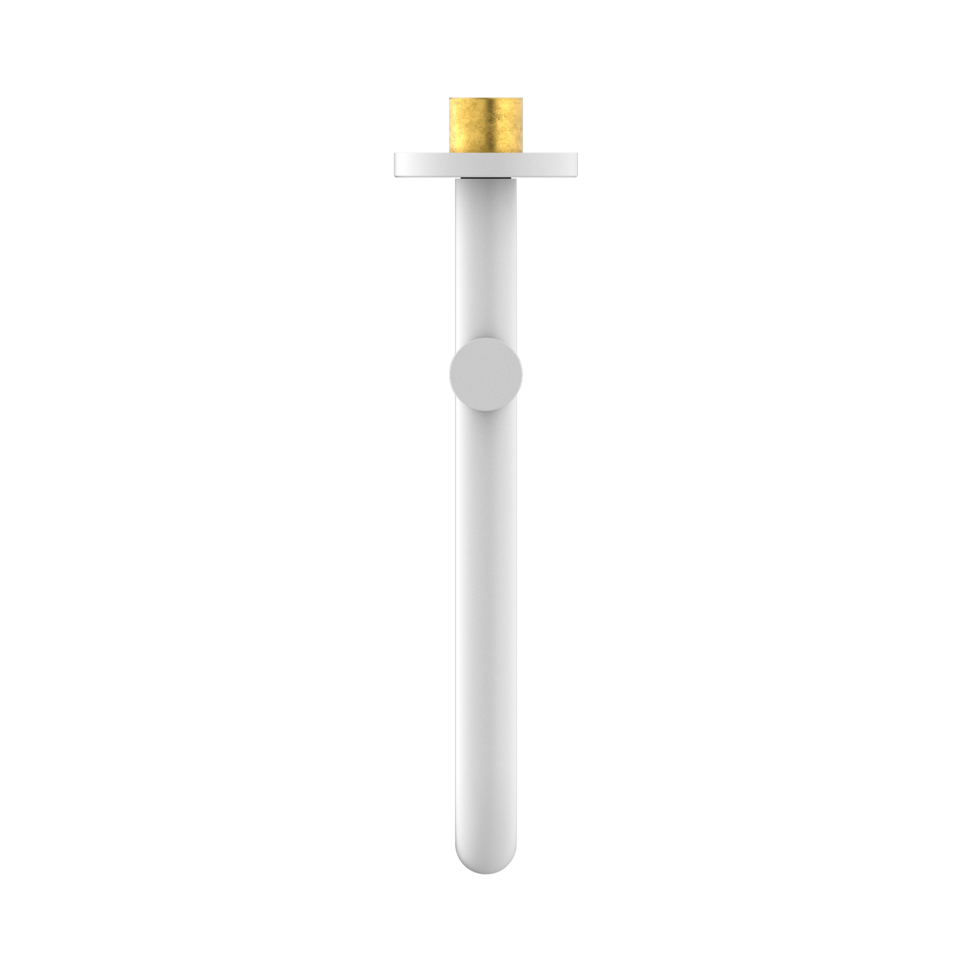 Nero Mecca Wall Mounted Swivel Bath Spout Only 225mm, Matte White