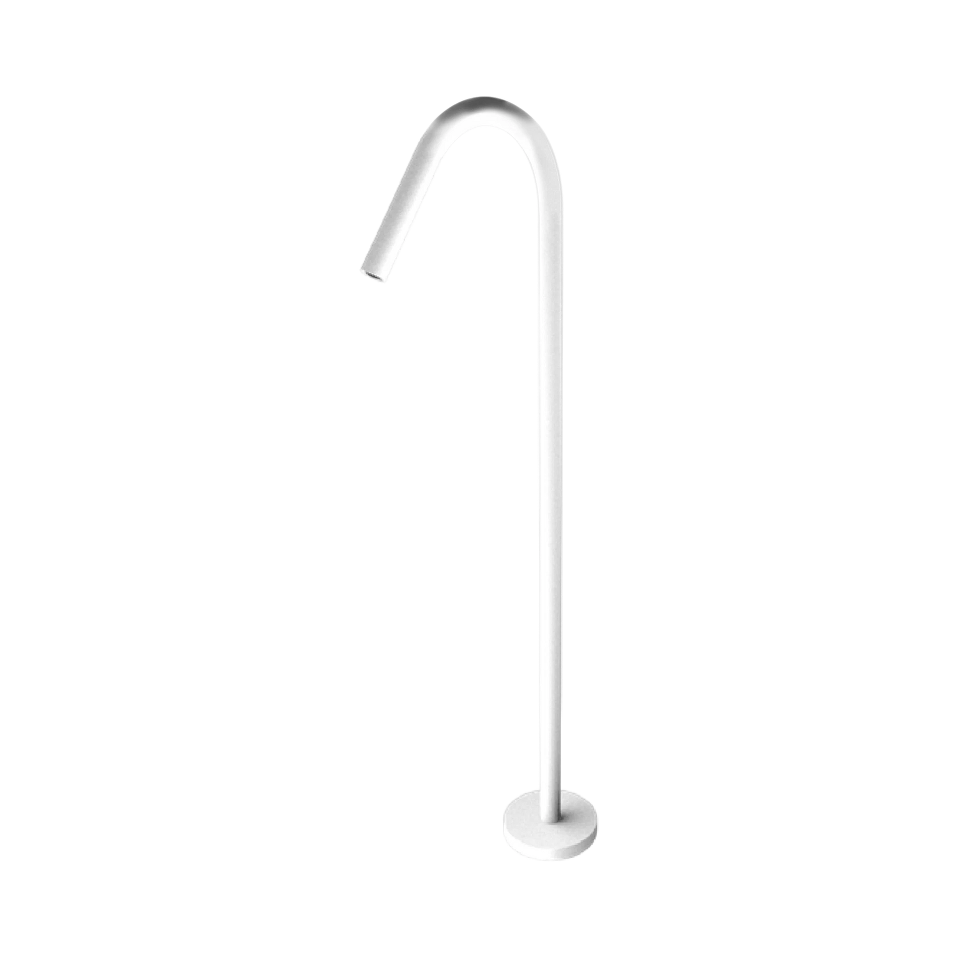Nero Mecca Freestanding Bath Spout Only, Matte White