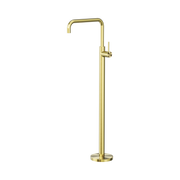 Nero Mecca Freestanding Bath Mixer Square Shape, Brushed Gold