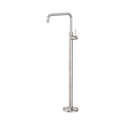 Nero Mecca Freestanding Bath Mixer Square Shape, Brushed Nickel