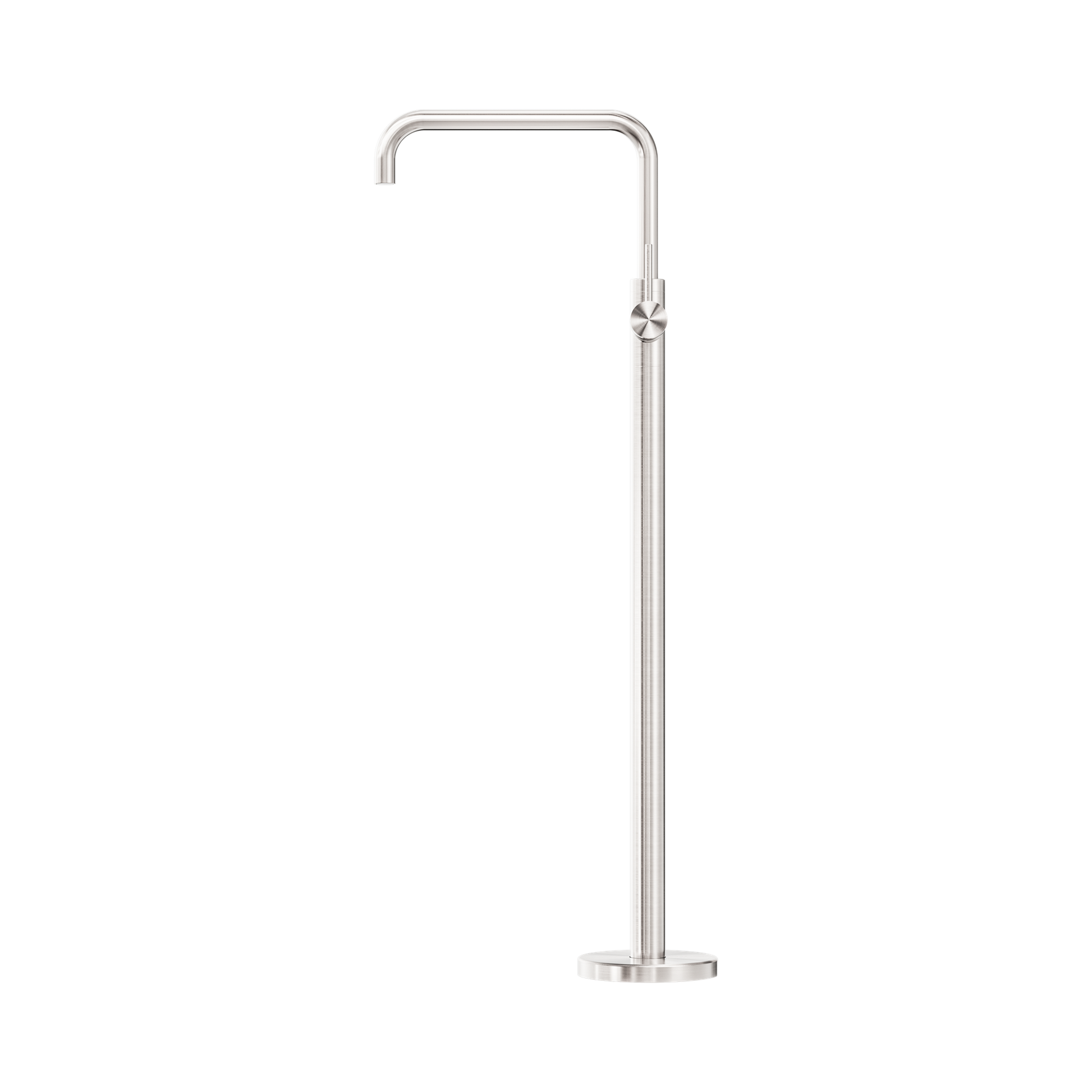 Nero Mecca Freestanding Bath Mixer Square Shape, Brushed Nickel