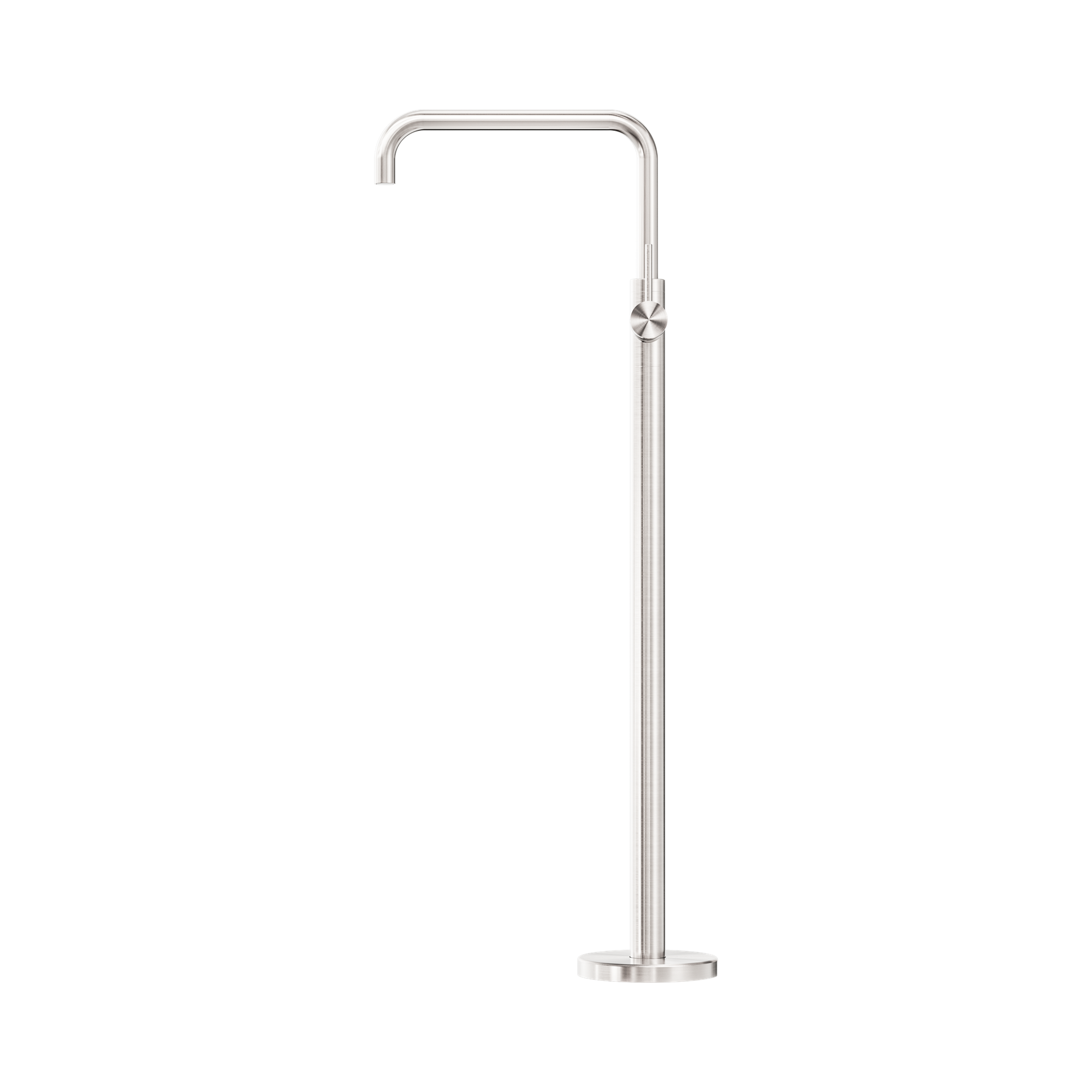 Nero Mecca Freestanding Bath Mixer Square Shape, Brushed Nickel