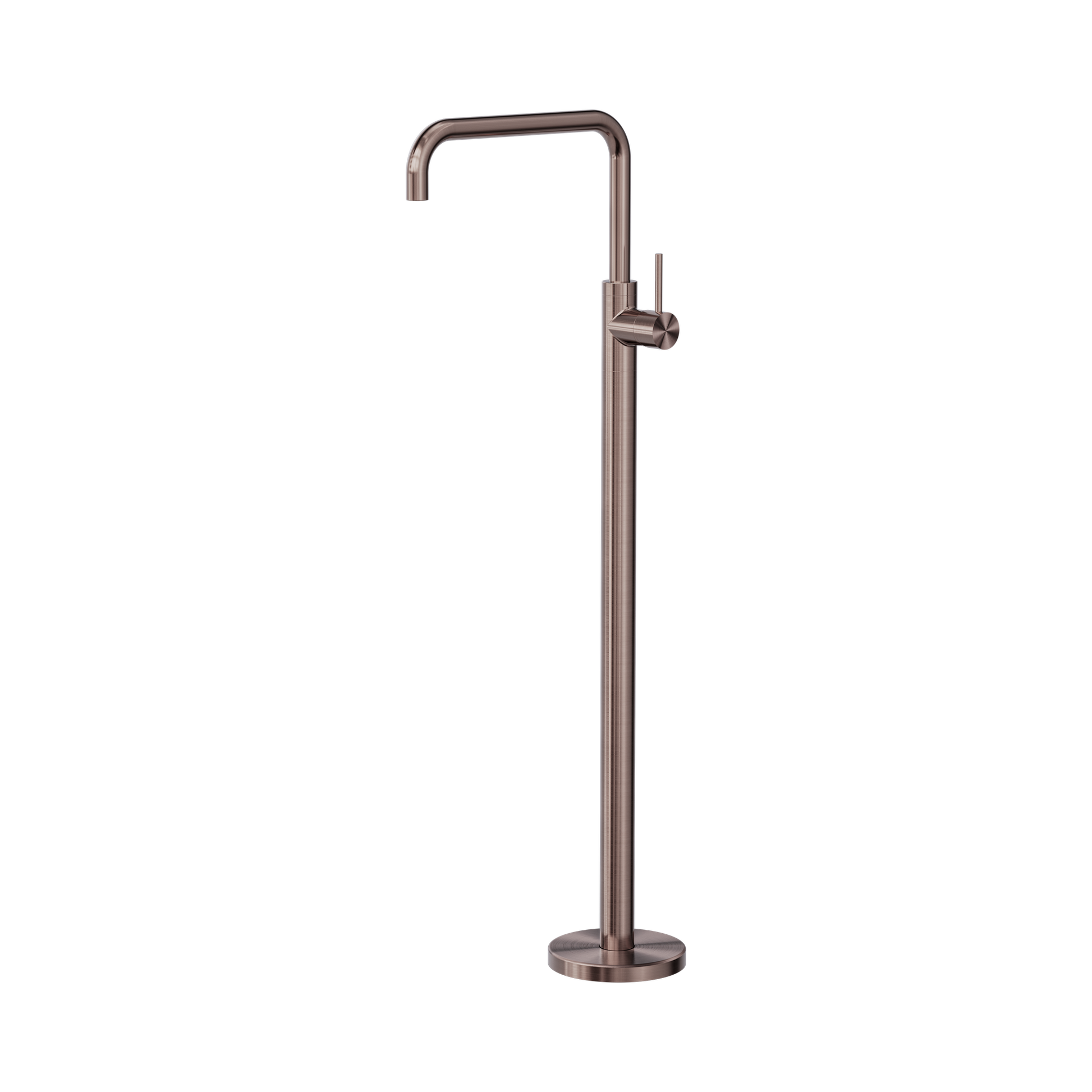 Nero Mecca Freestanding Bath Mixer Square Shape, Brushed Bronze