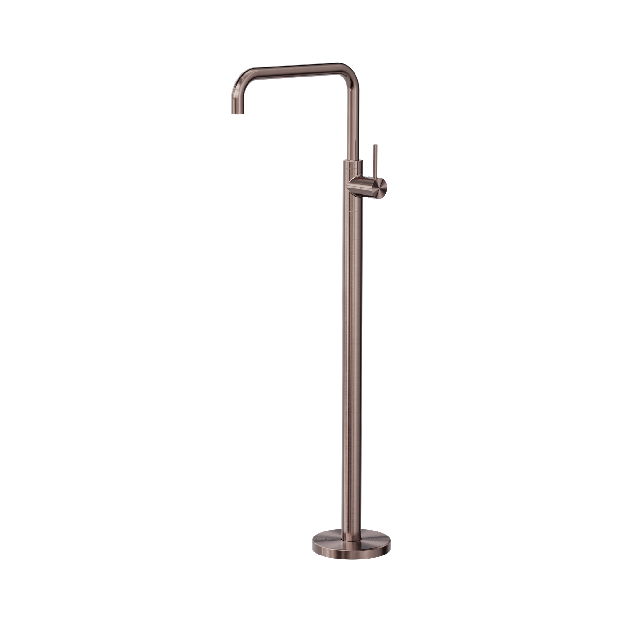 Nero Mecca Freestanding Bath Mixer Square Shape, Brushed Bronze
