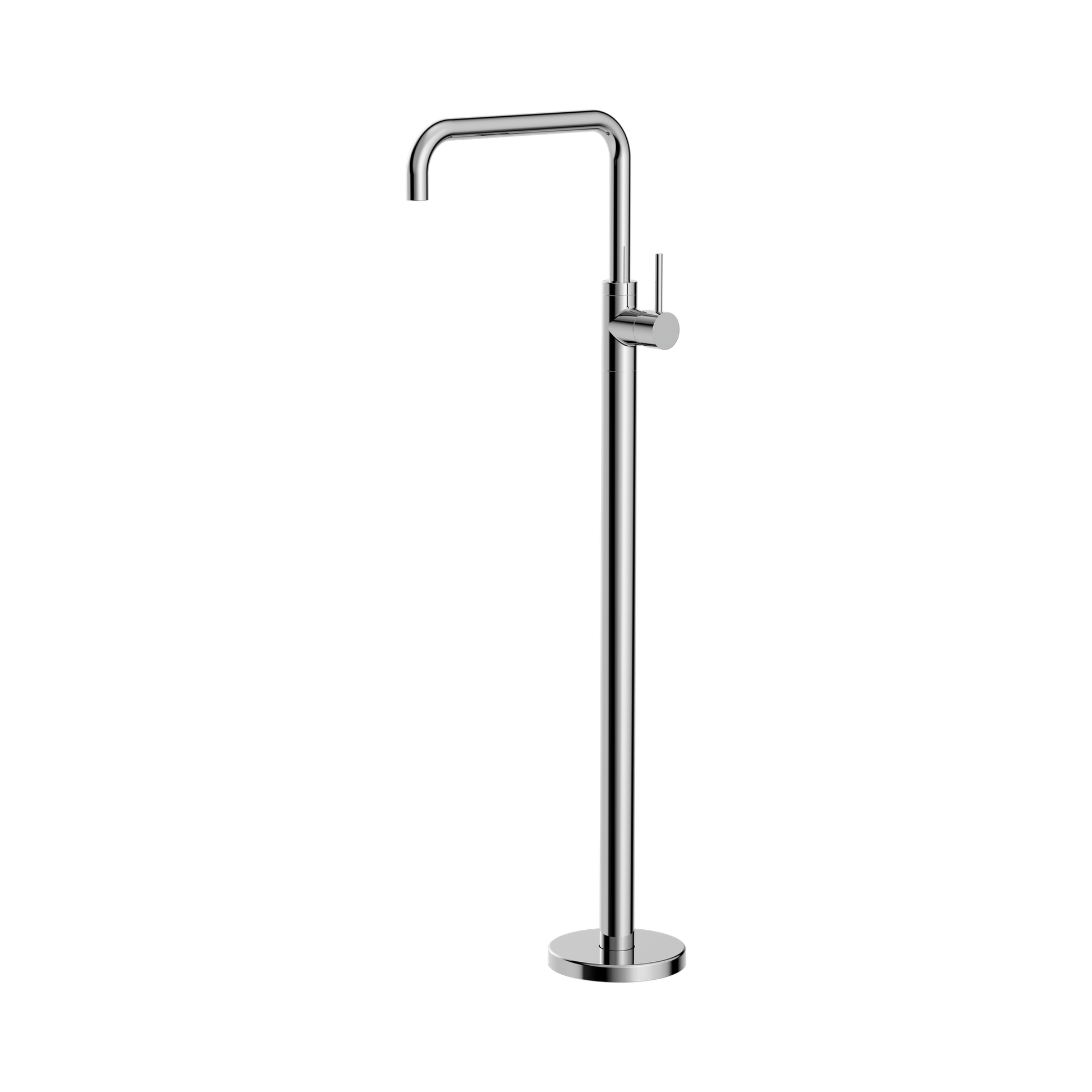 Nero Mecca Freestanding Bath Mixer Square Shape, Chrome