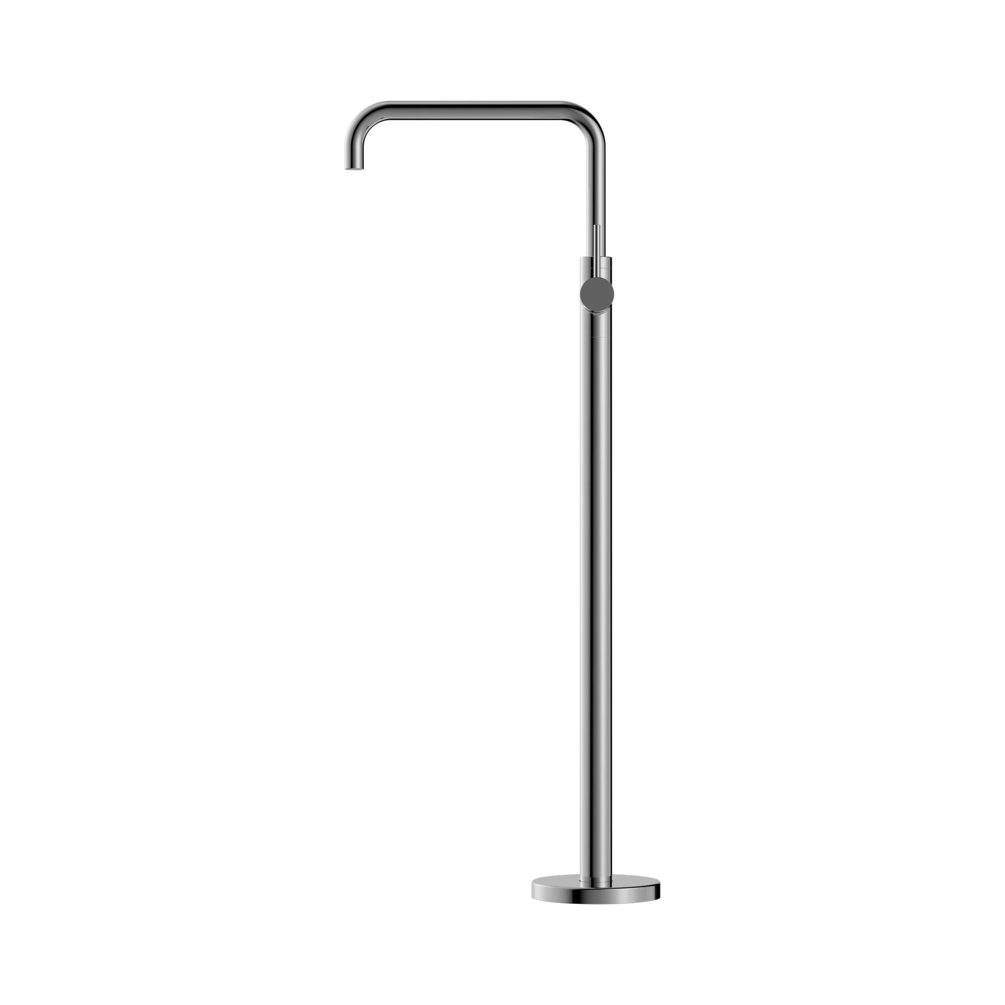 Nero Mecca Freestanding Bath Mixer Square Shape, Chrome