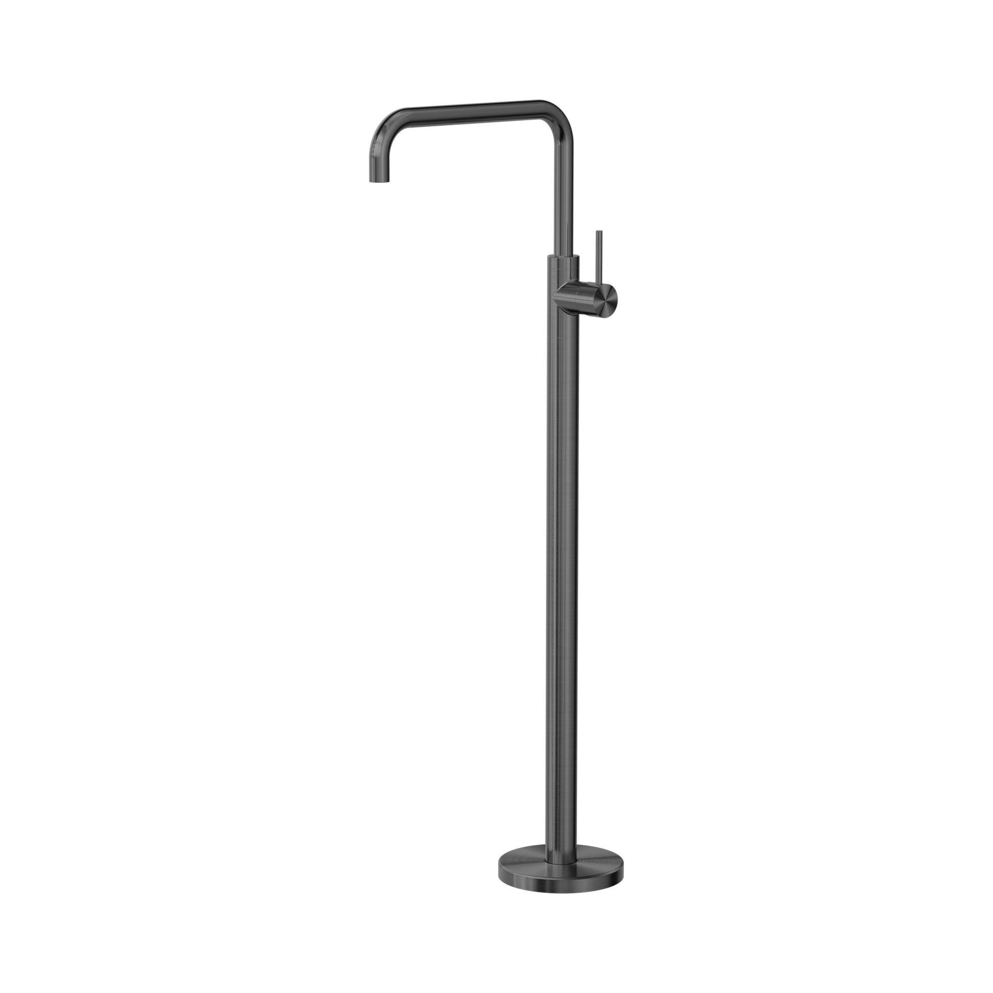 Nero Mecca Freestanding Bath Mixer Square Shape, Gun Metal
