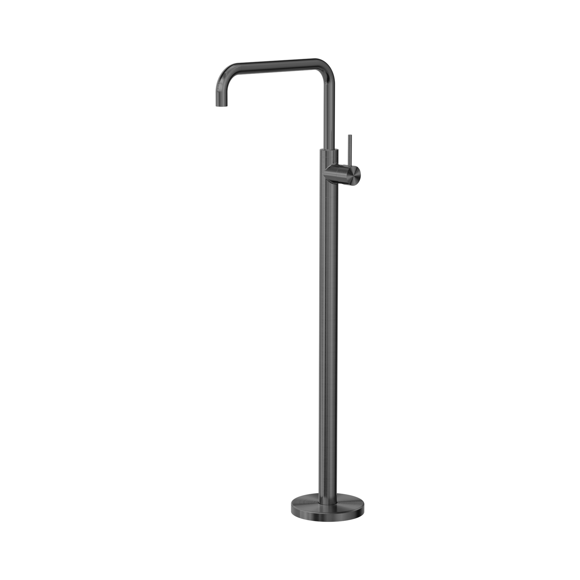 Nero Mecca Freestanding Bath Mixer Square Shape, Gun Metal