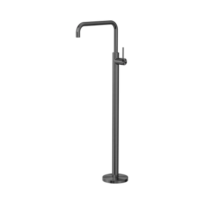 Nero Mecca Freestanding Bath Mixer Square Shape, Gun Metal