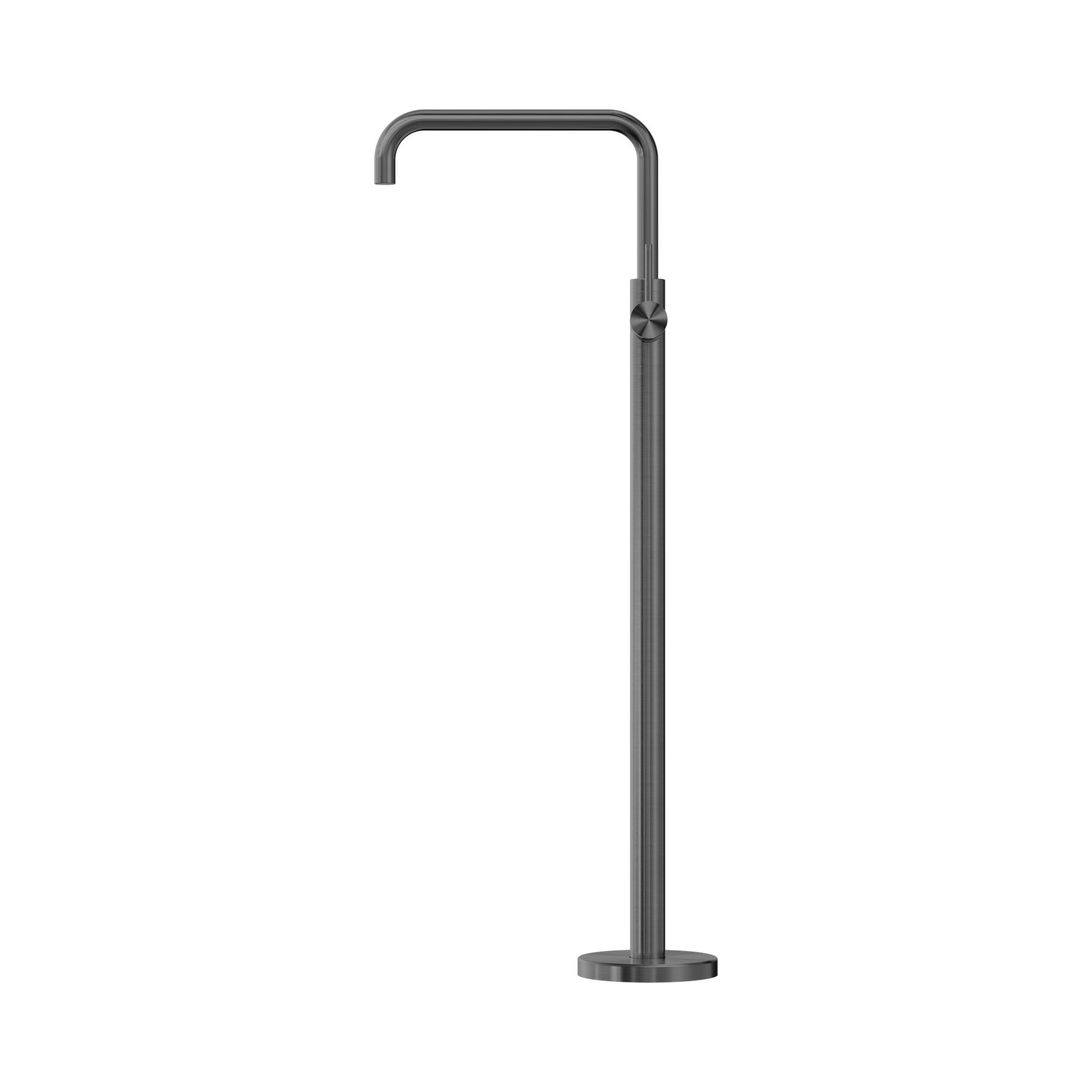 Nero Mecca Freestanding Bath Mixer Square Shape, Gun Metal
