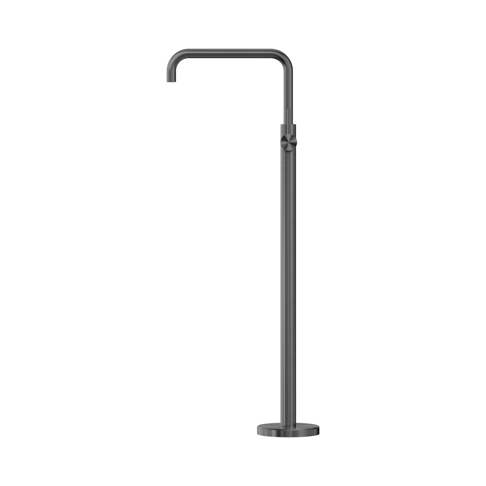 Nero Mecca Freestanding Bath Mixer Square Shape, Gun Metal