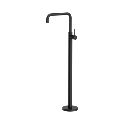 Nero Mecca Freestanding Bath Mixer Square Shape, Matte Black