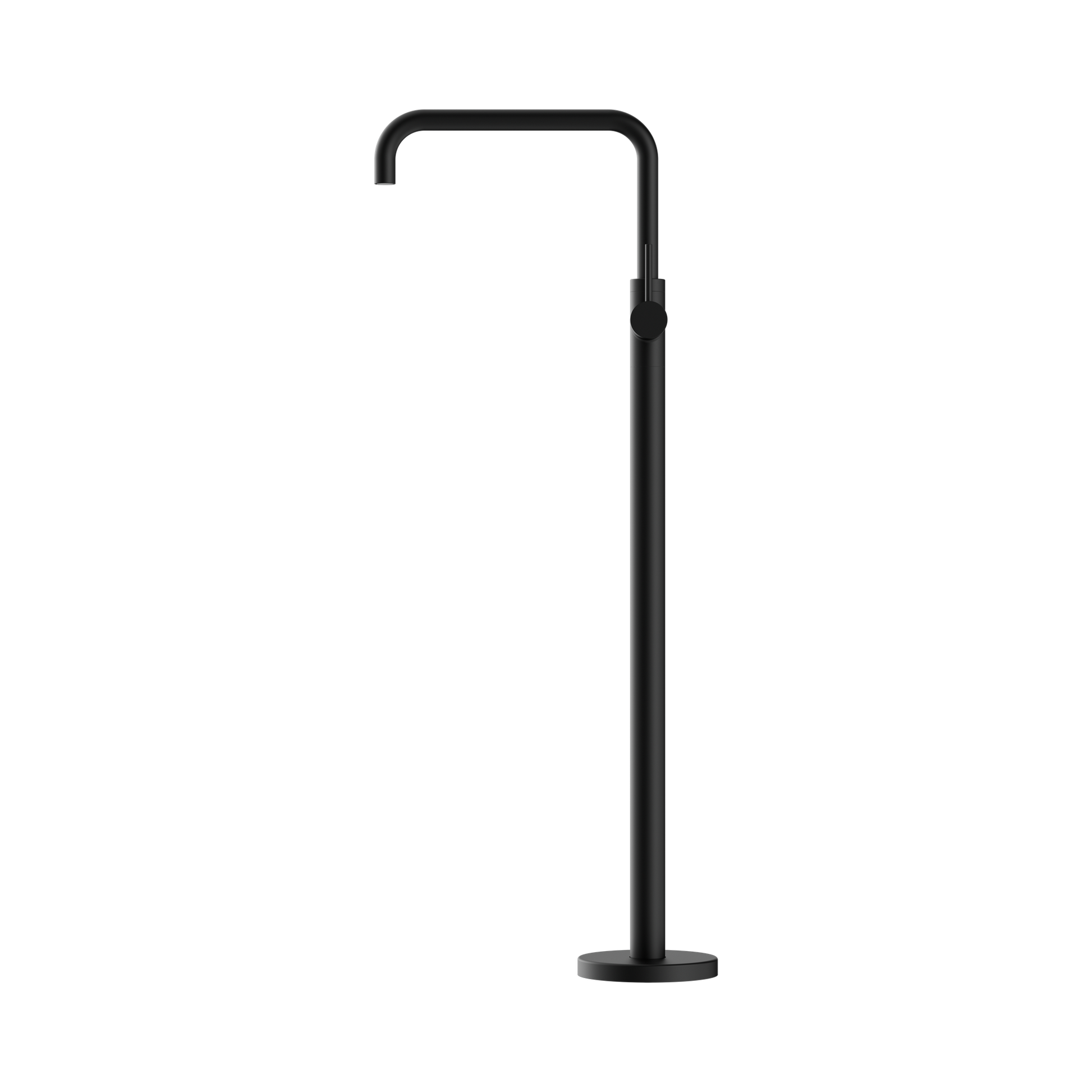 Nero Mecca Freestanding Bath Mixer Square Shape, Matte Black