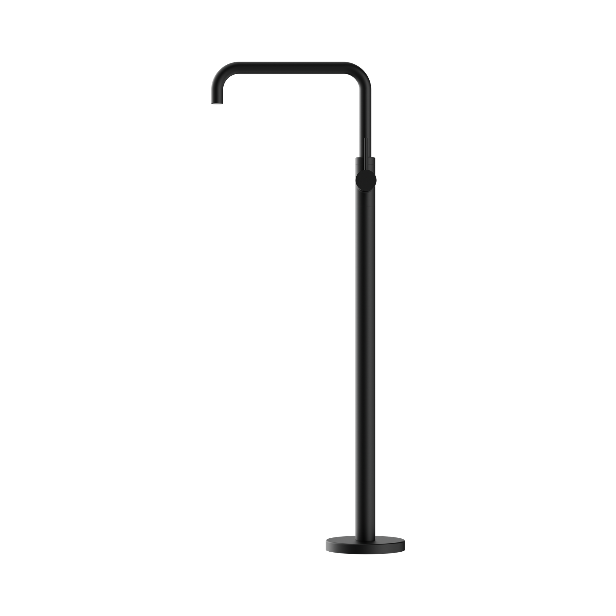 Nero Mecca Freestanding Bath Mixer Square Shape, Matte Black