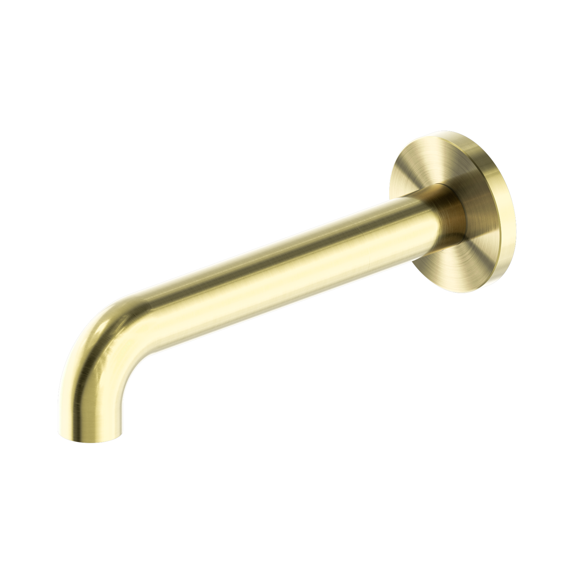 Nero Mecca Basin/Bath Spout Only 185mm, Brushed Gold
