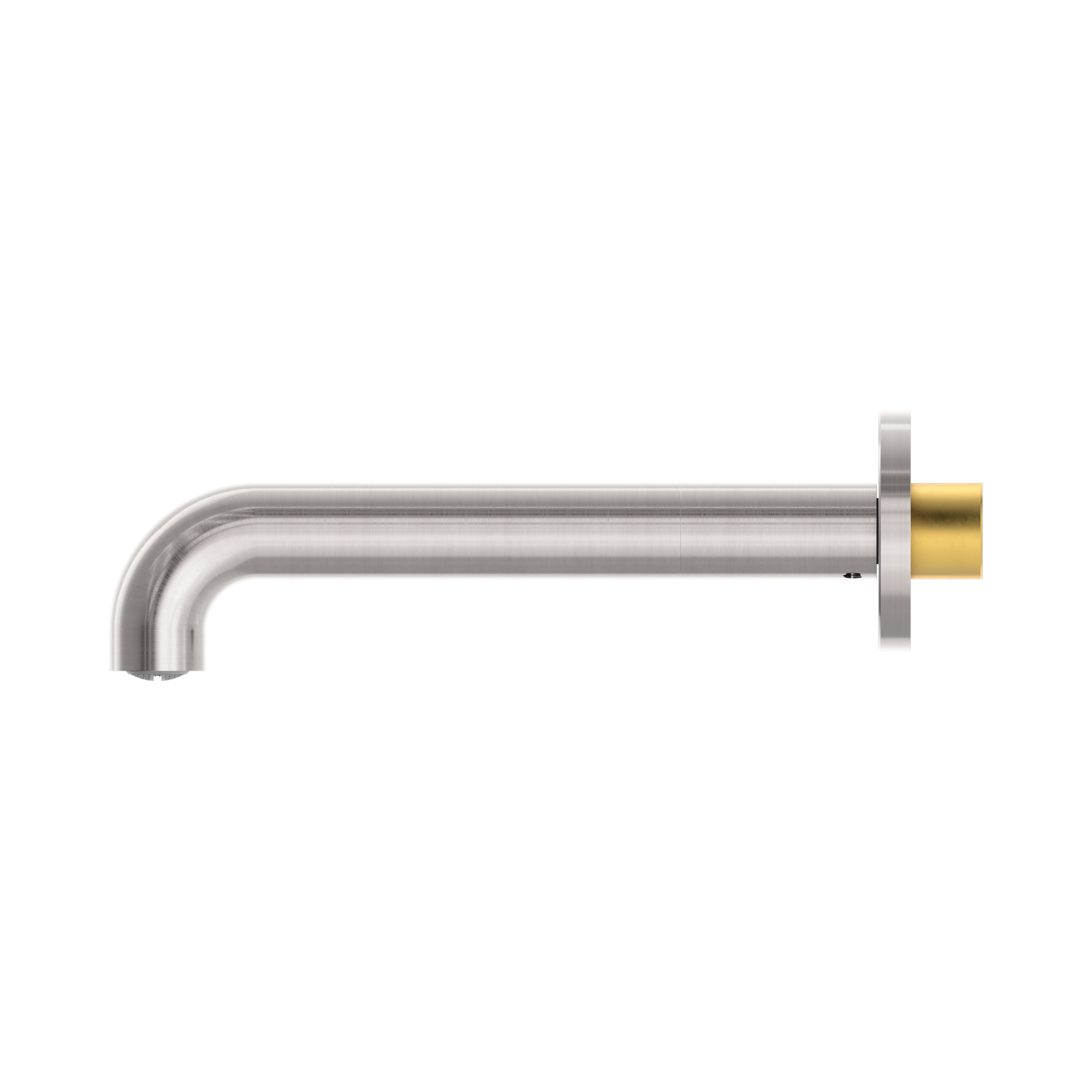 Nero Mecca Basin/Bath Spout Only 185mm, Brushed Nickel