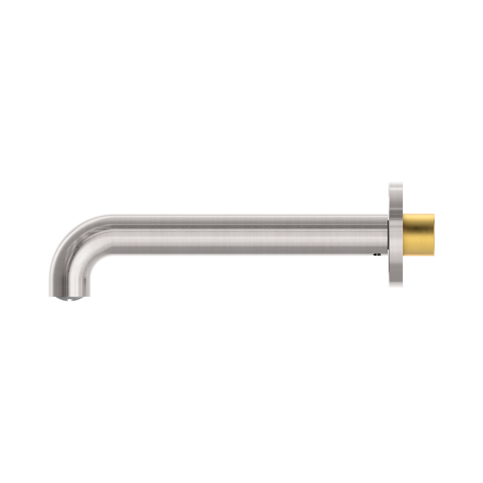 Nero Mecca Basin/Bath Spout Only 185mm, Brushed Nickel