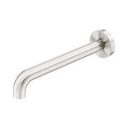 Nero Mecca Basin/Bath Spout Only 230mm II, Brushed Nickel
