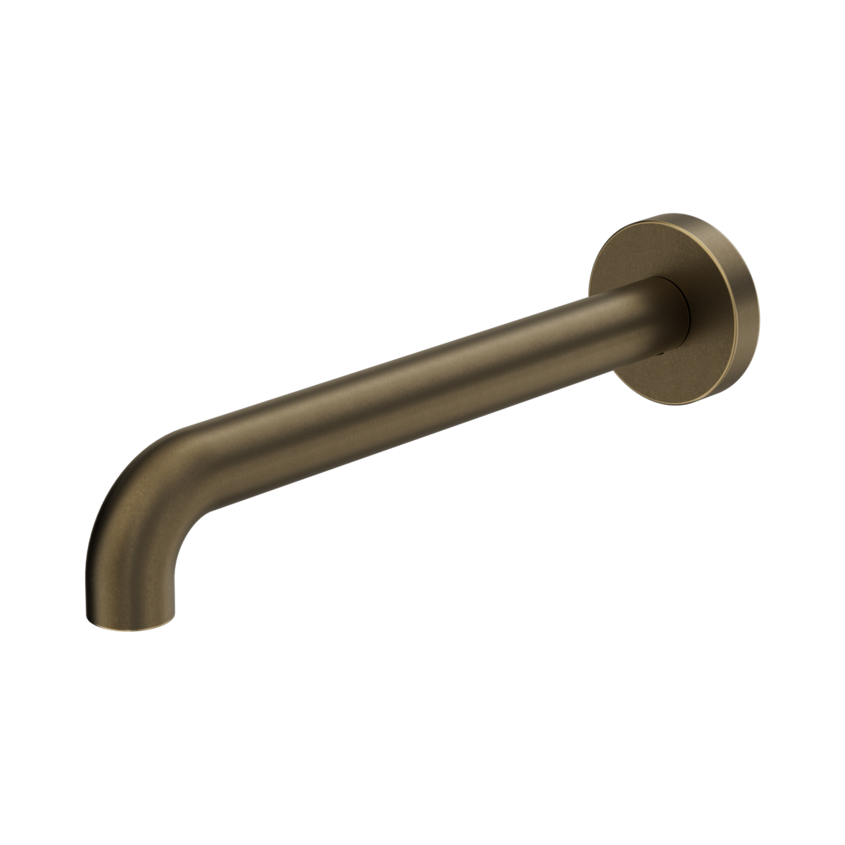 Nero Mecca Basin/Bath Spout Only 230mm II, Tumbled Antique Brass