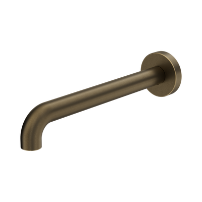 Nero Mecca Basin/Bath Spout Only 230mm II, Tumbled Antique Brass