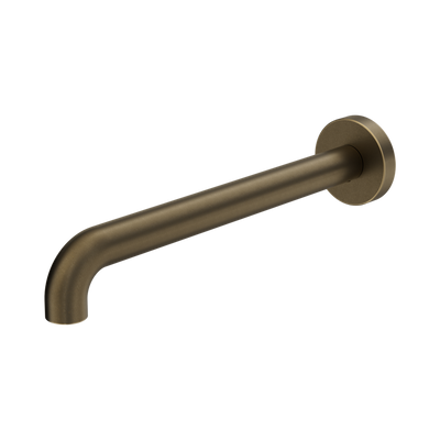 Nero Mecca Basin/Bath Spout Only 260mm II, Tumbled Antique Brass
