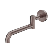 Nero Mecca Wall Mounted Swivel Bath Spout Only 225mm II, Brushed Bronze