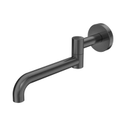 Nero Mecca Wall Mounted Swivel Bath Spout Only 225mm II, Gun Metal