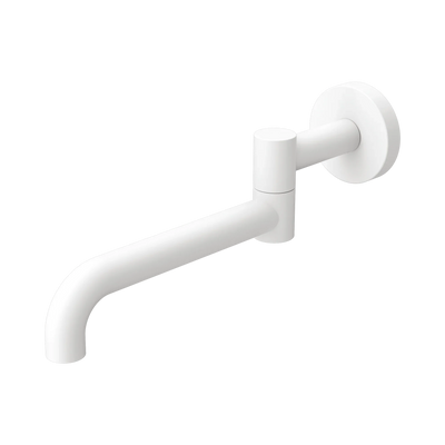 Nero Mecca Wall Mounted Swivel Bath Spout Only 225mm II, Matte White