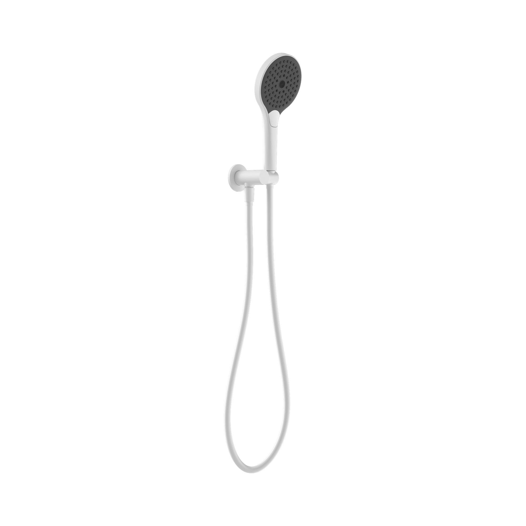 Nero Mecca Shower On Bracket With Air Shower II, Matte White