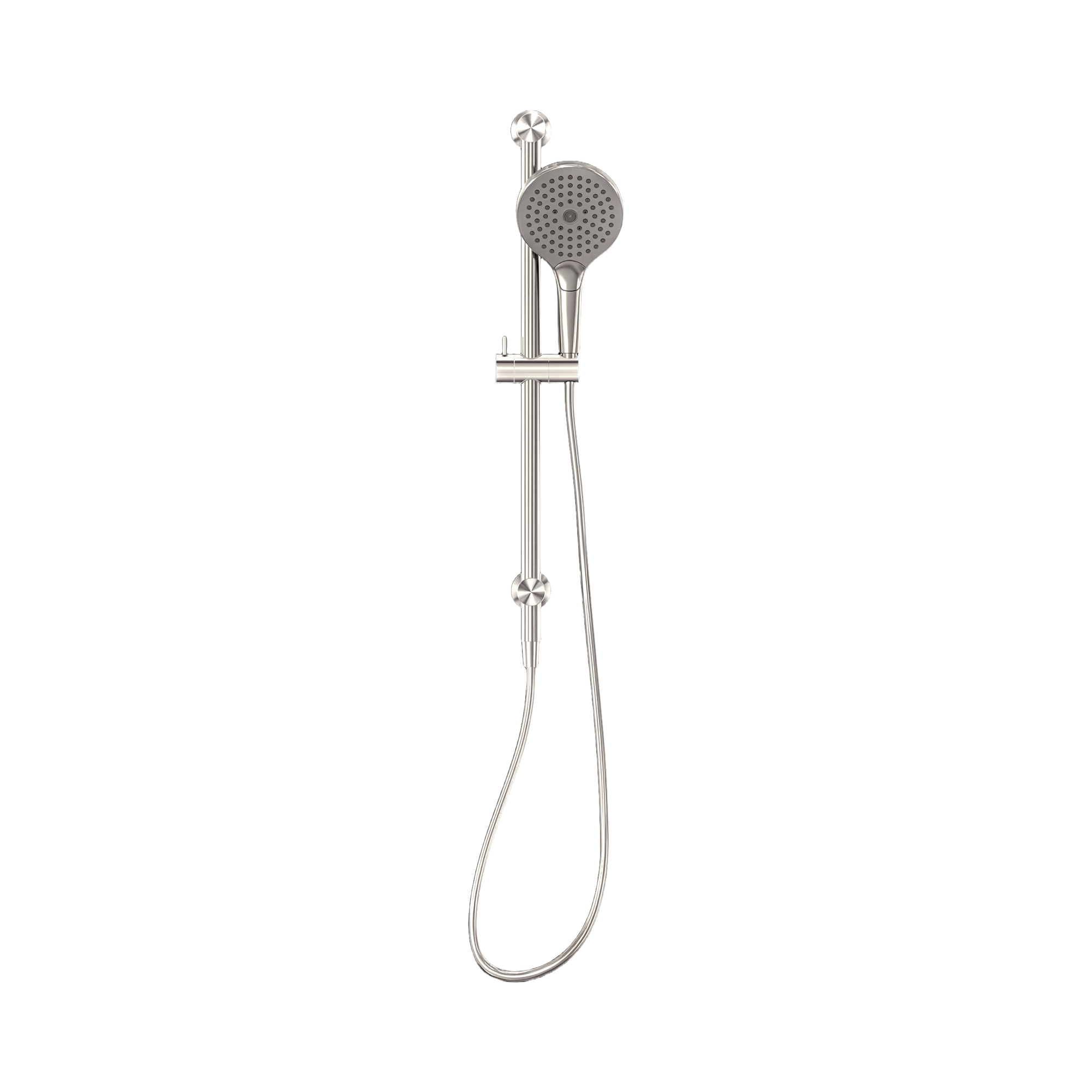 Nero Mecca Shower Rail With Air Shower II, Brushed Nickel