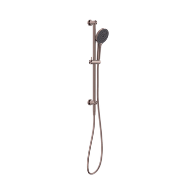 Nero Mecca Shower Rail With Air Shower II, Brushed Bronze