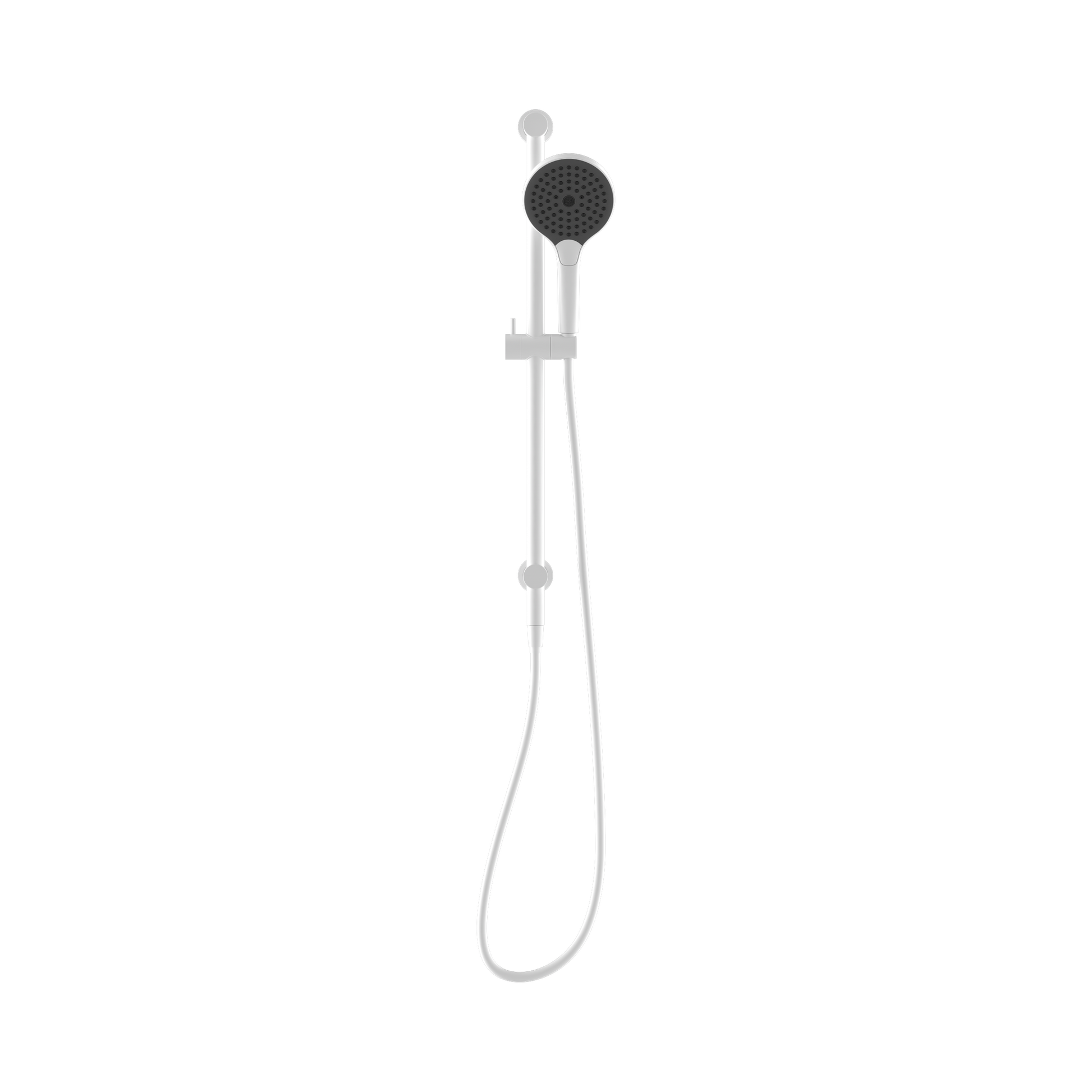 Nero Mecca Shower Rail With Air Shower II, Matte White