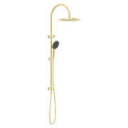 Nero Mecca Twin Shower With Air Shower II, Brushed Gold