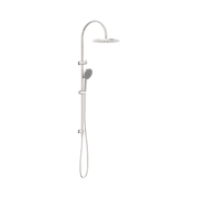 Nero Mecca Twin Shower With Air Shower II, Brushed Nickel