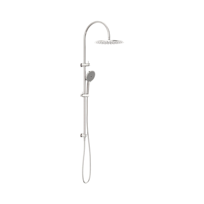 Nero Mecca Twin Shower With Air Shower II, Brushed Nickel