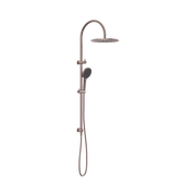 Nero Mecca Twin Shower With Air Shower II, Brushed Bronze