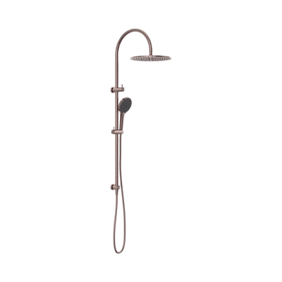 Nero Mecca Twin Shower With Air Shower II, Brushed Bronze