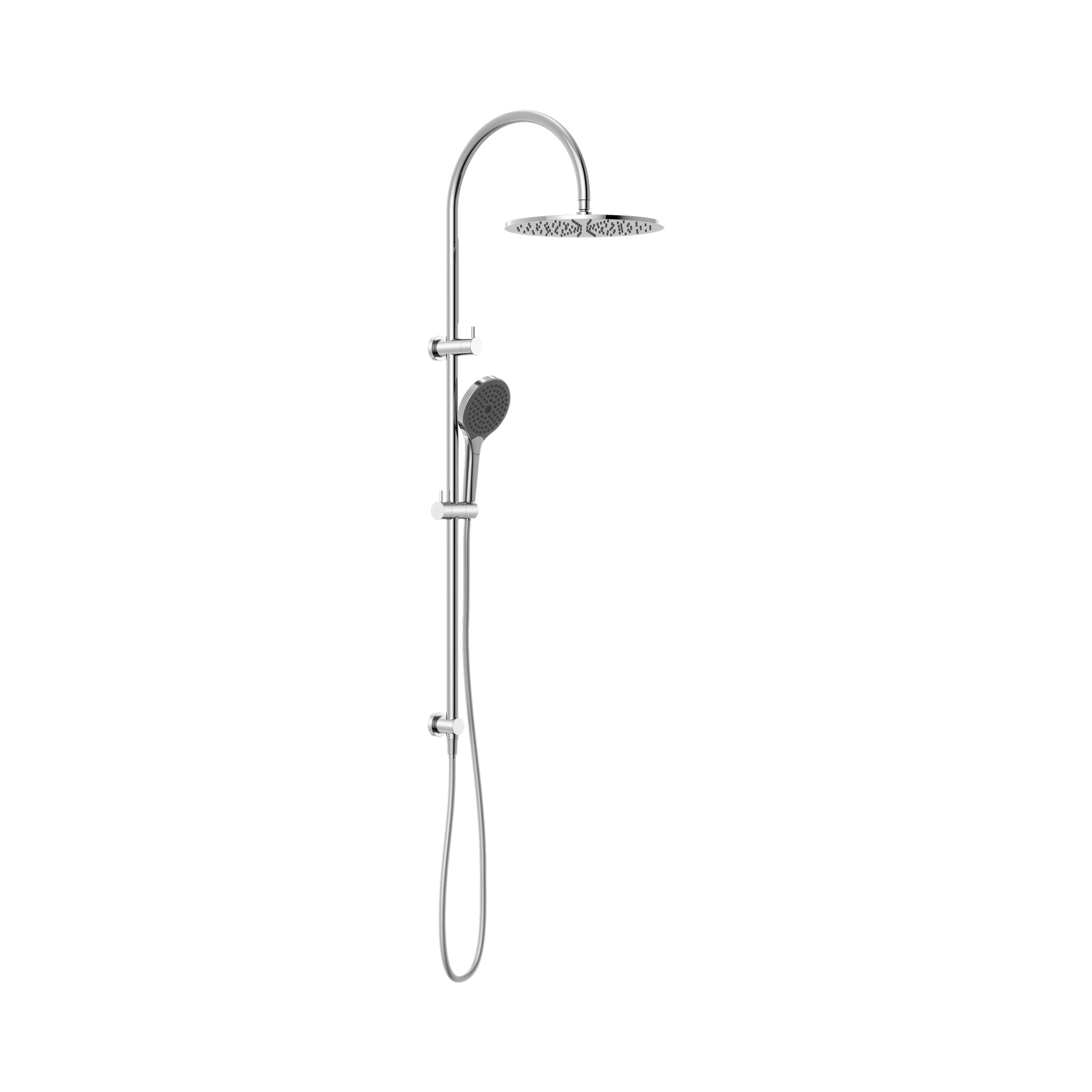 Nero Mecca Twin Shower With Air Shower II, Chrome