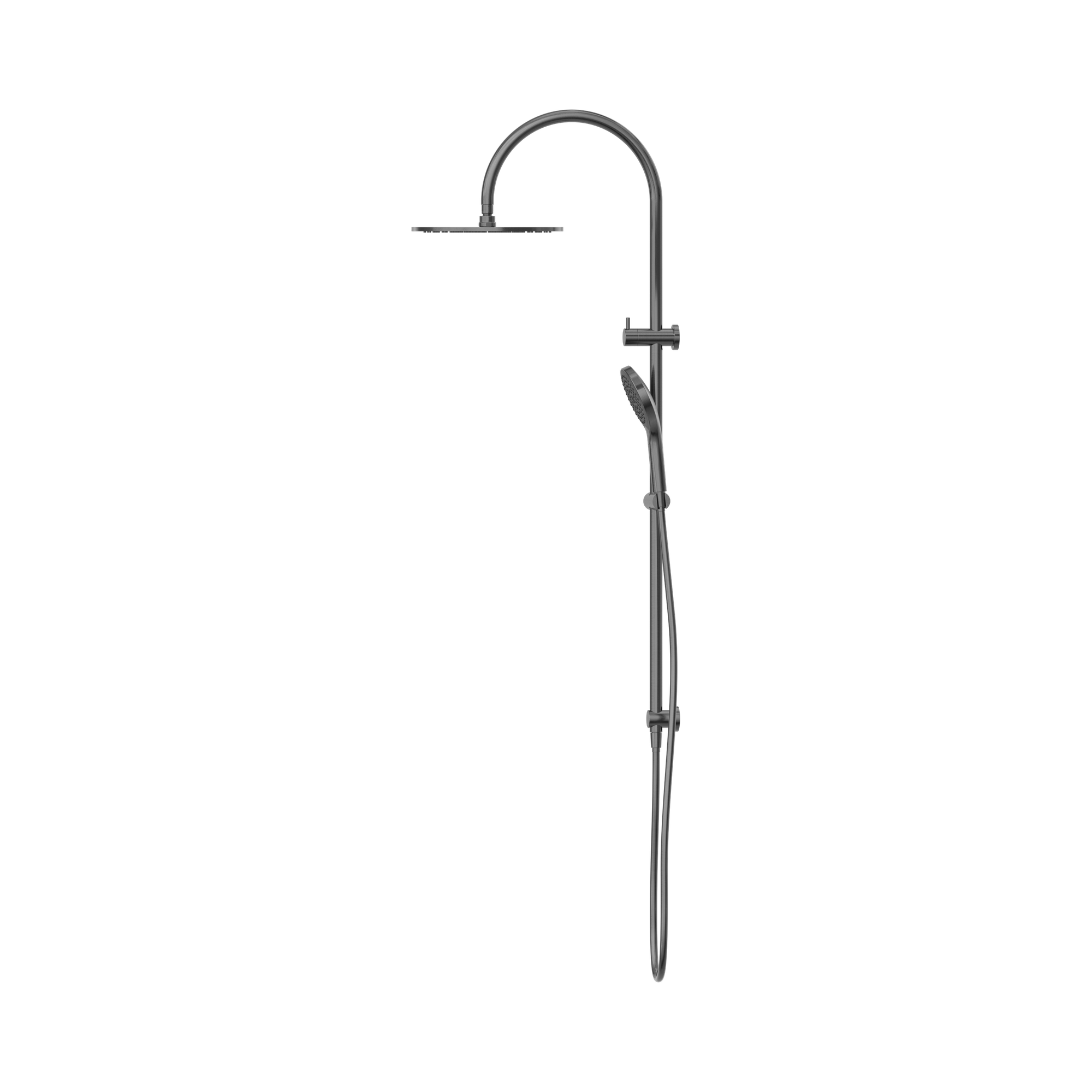 Nero Mecca Twin Shower With Air Shower II, Gun Metal