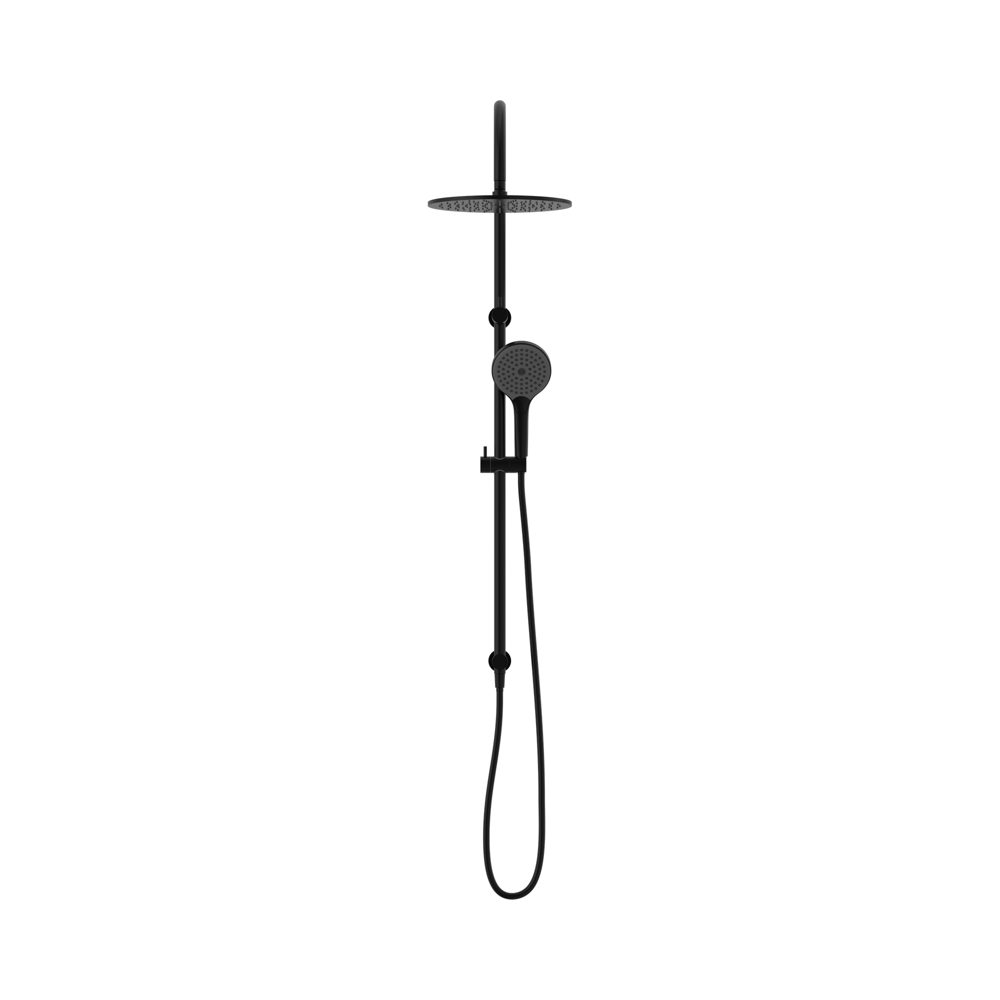 Nero Mecca Twin Shower With Air Shower II, Matte Black