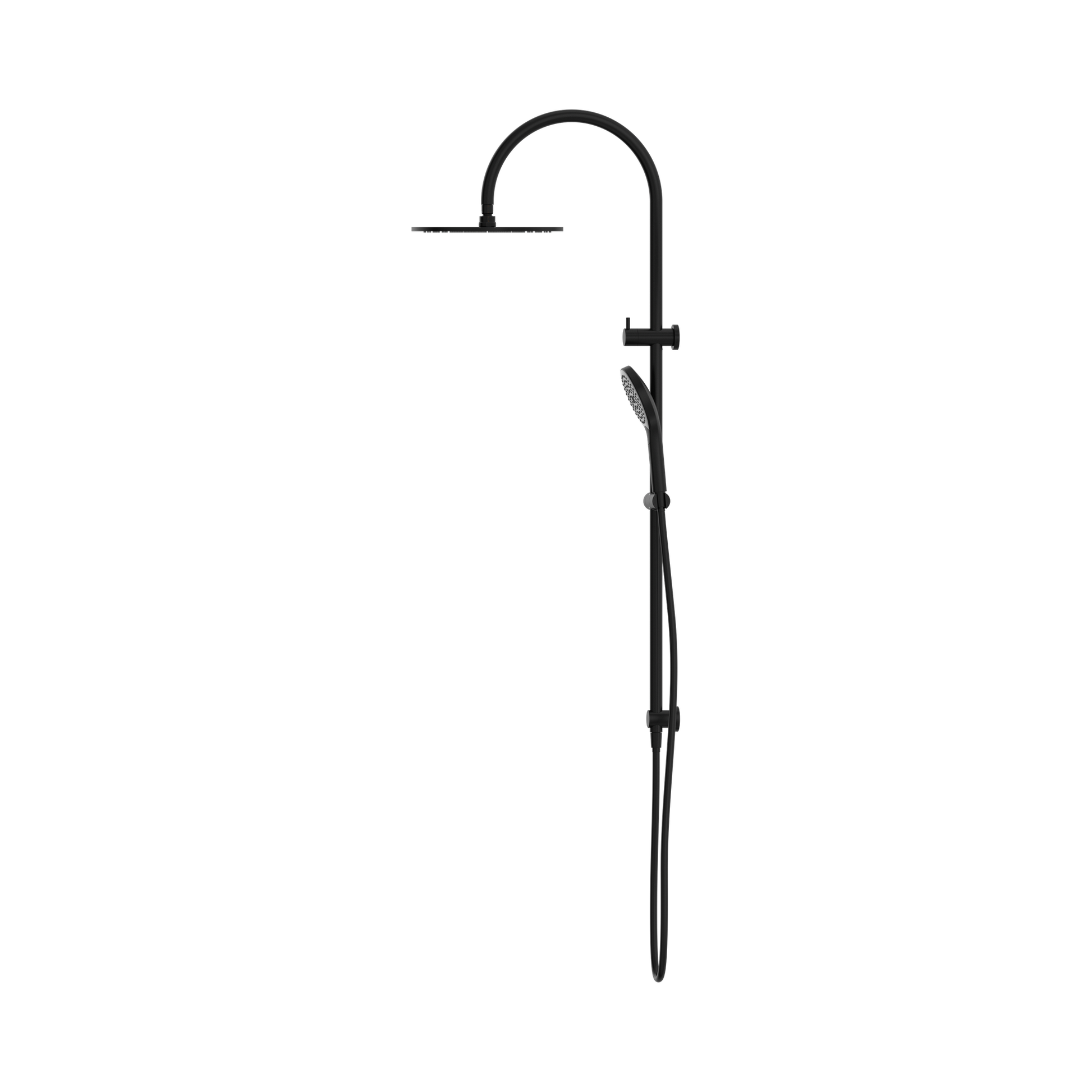 Nero Mecca Twin Shower With Air Shower II, Matte Black