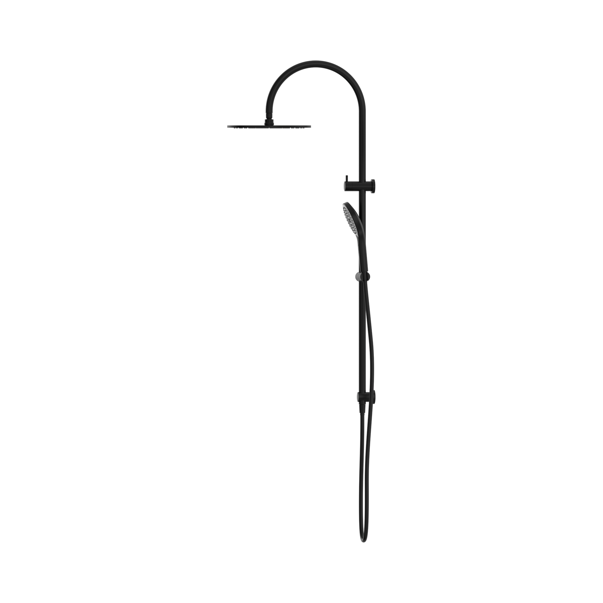 Nero Mecca Twin Shower With Air Shower II, Matte Black