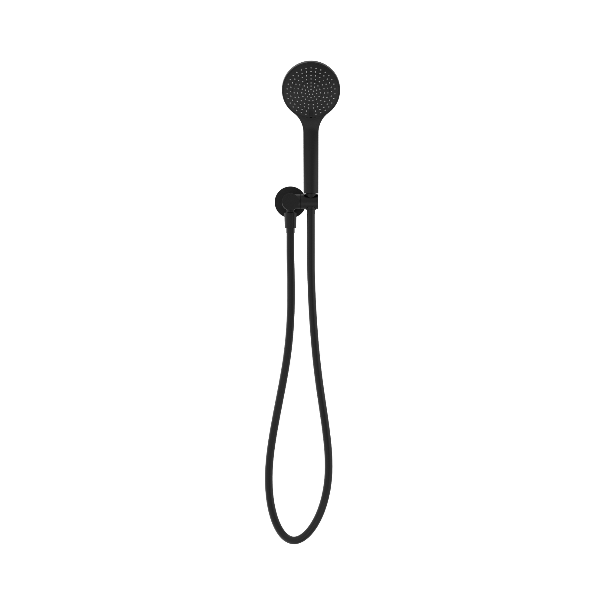 Nero Mecca Shower On Bracket With Air Shower, Matte Black