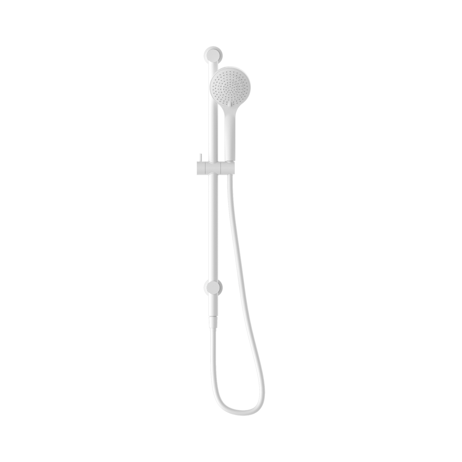Nero Mecca Shower Rail With Air Shower, Matte White
