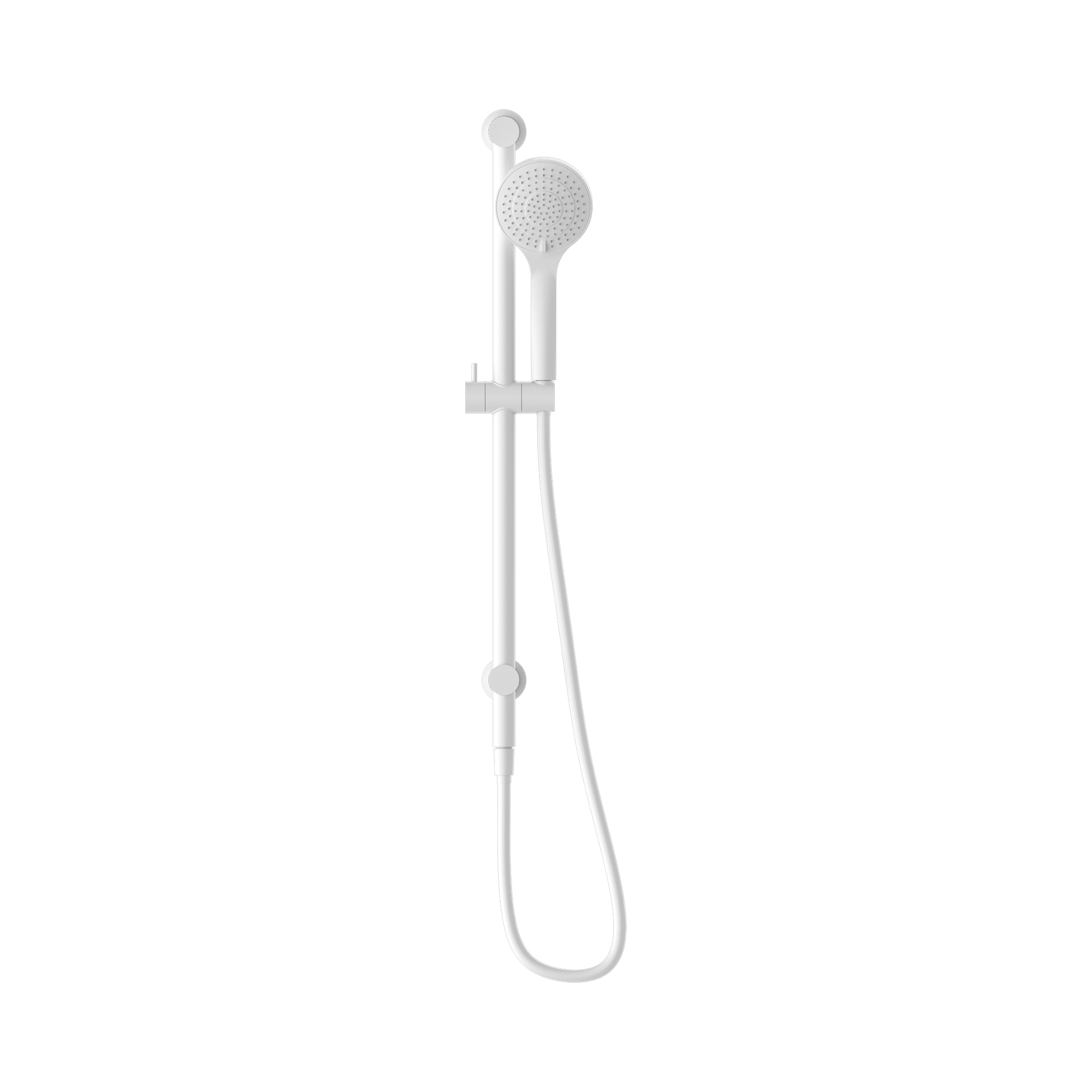 Nero Mecca Shower Rail With Air Shower, Matte White